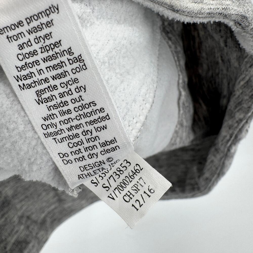 Athleta Jacket Womens XS Gray Stronger Vest Fleece Lined Full Zip Activewear - Picture 6 of 7